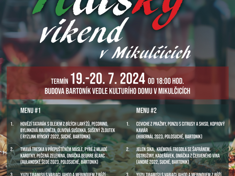 Italský víkend v Mikulčicích