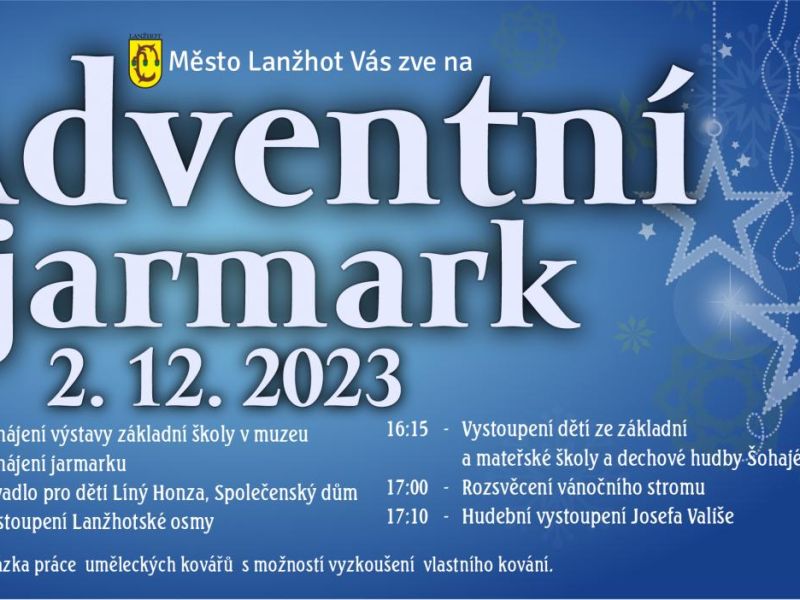 Adventní jarmark + vánoční výstava s názvem ZASNĚŽENÉ VÁNOCE