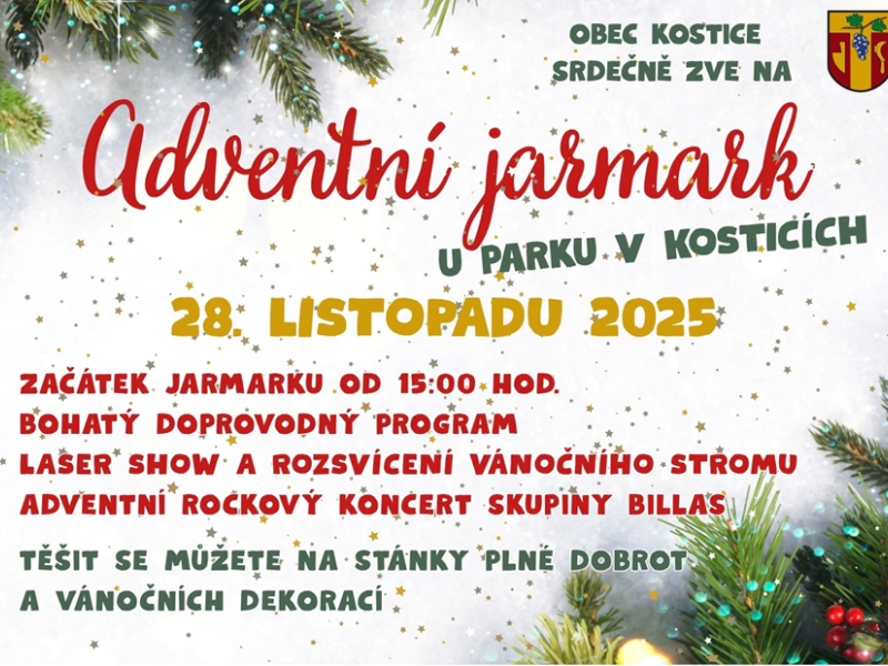 Adventní jarmark v Kosticích 2025