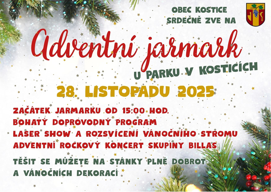 Adventní jarmark v Kosticích 2025