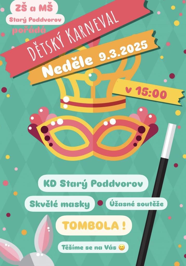 Dětský karneval ve Starém Poddvorově