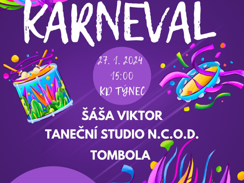 Karneval pro děti v Týnci