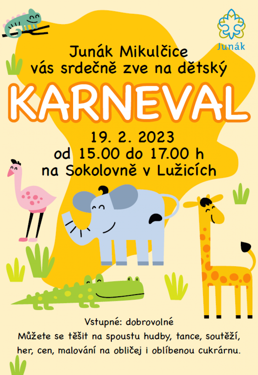 Dětský karneval v Lužicích