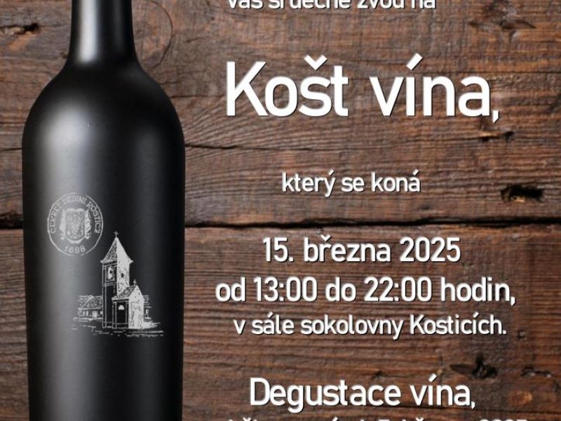 Košt vína Kostice 2025