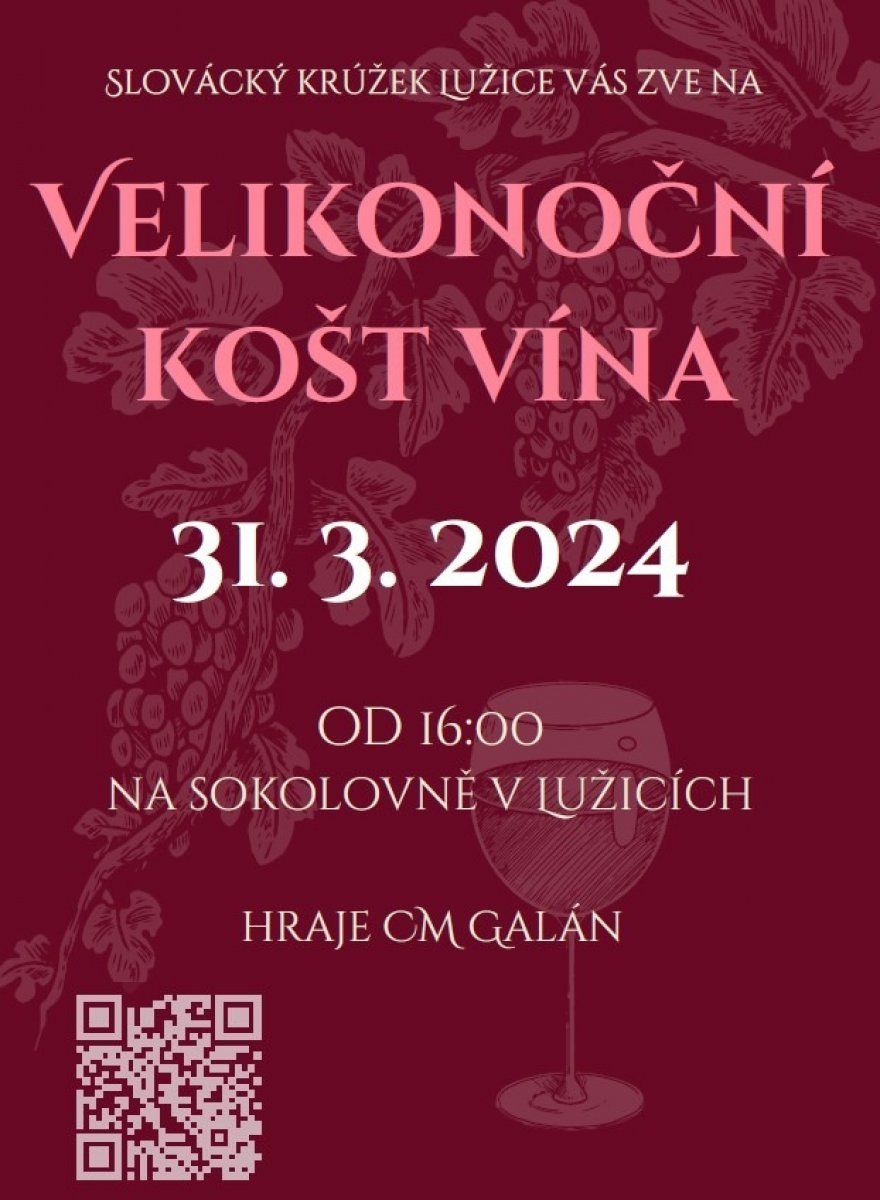 Velikonoční košt vín v Lužicích