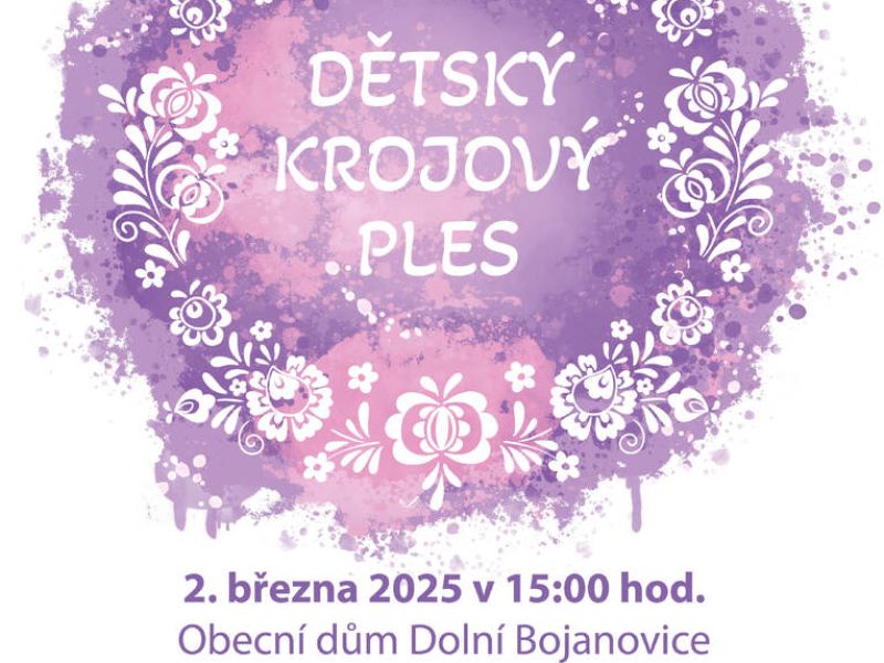 Dětský krojový ples Dolní Bojanovice 2025