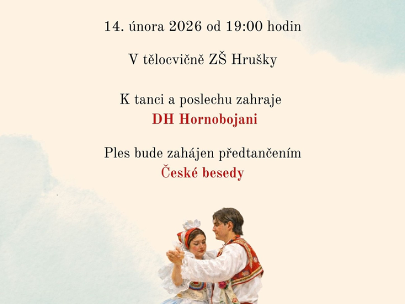 Krojový ples Hrušky 2026