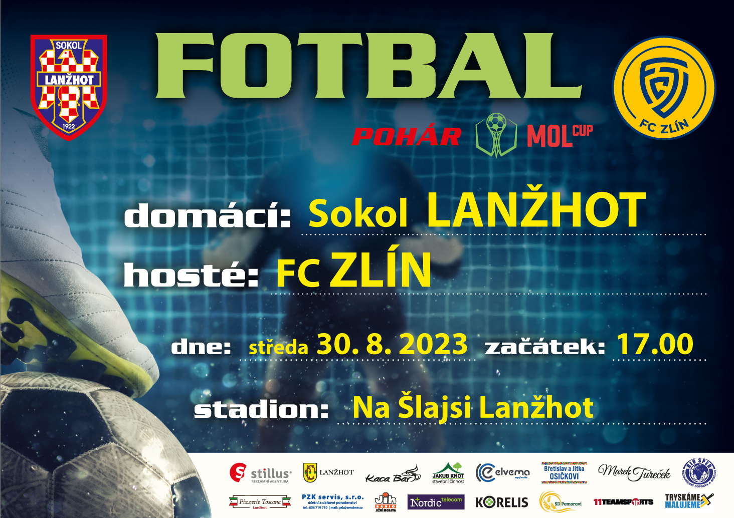 Fotbalové utkání v Lanžhotě