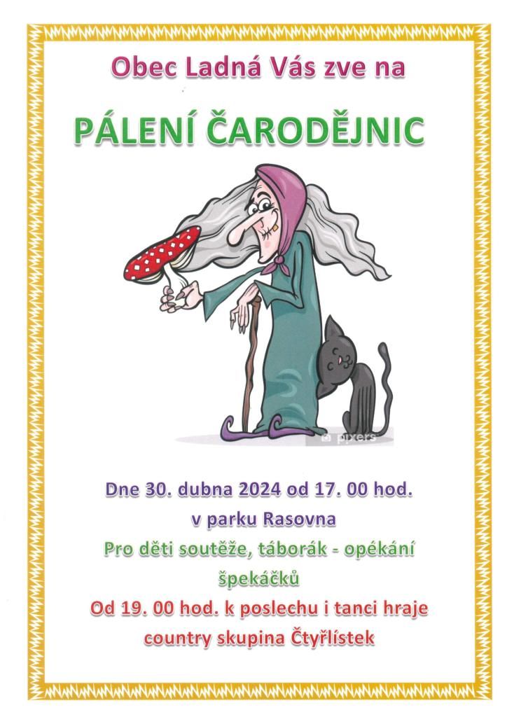 Pálení čarodějnic v Ladné