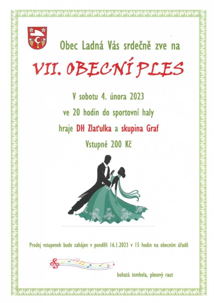 Obecní ples v Ladné