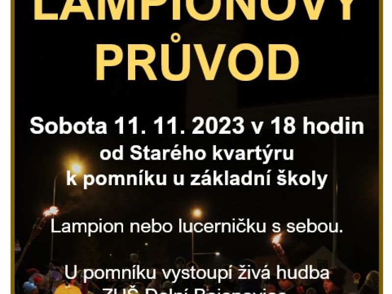 Lampionový průvod v Lužicích