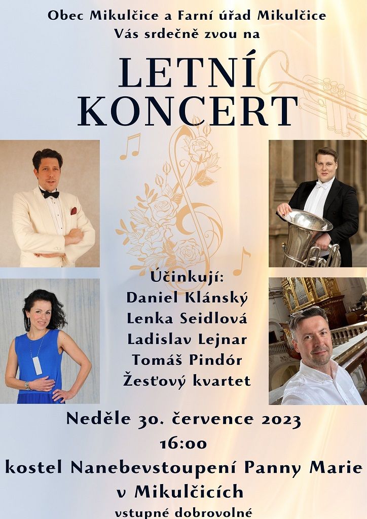 Letní koncert v kostele v Mikulčicích