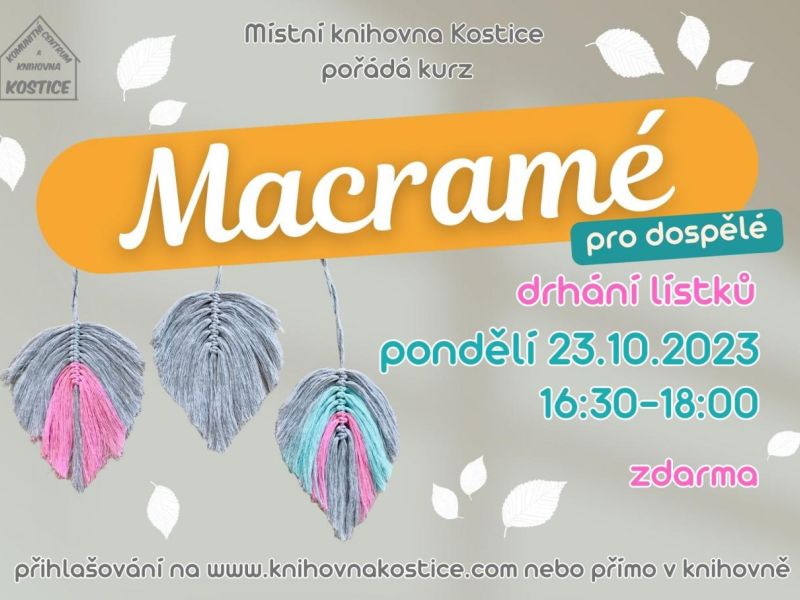 Tvoření - macramé lístky