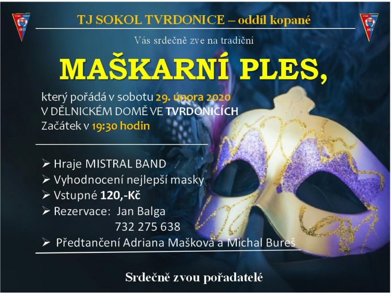 Maškarní ples - Tvrdonice