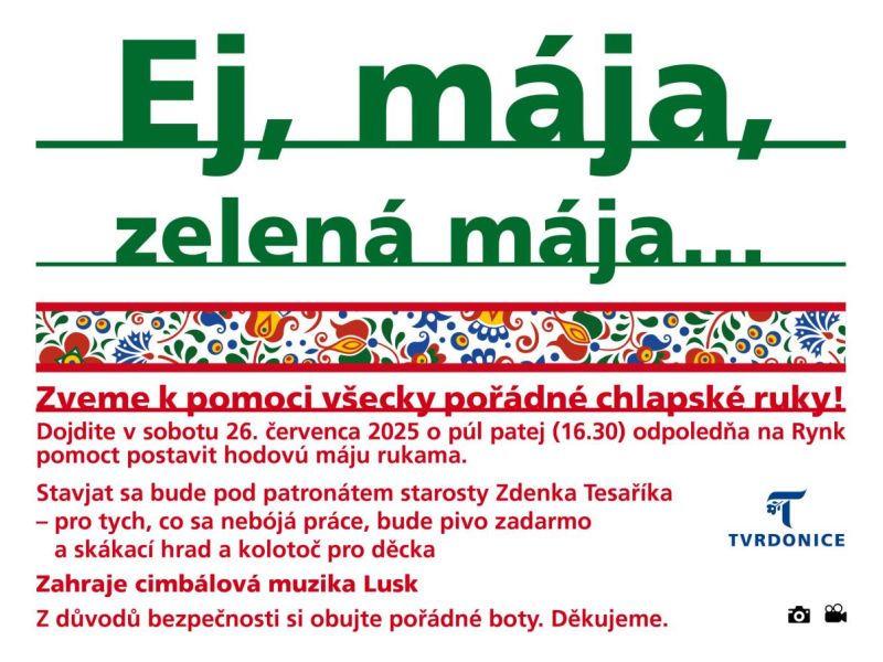 Stavění máje ve Tvrdonicích