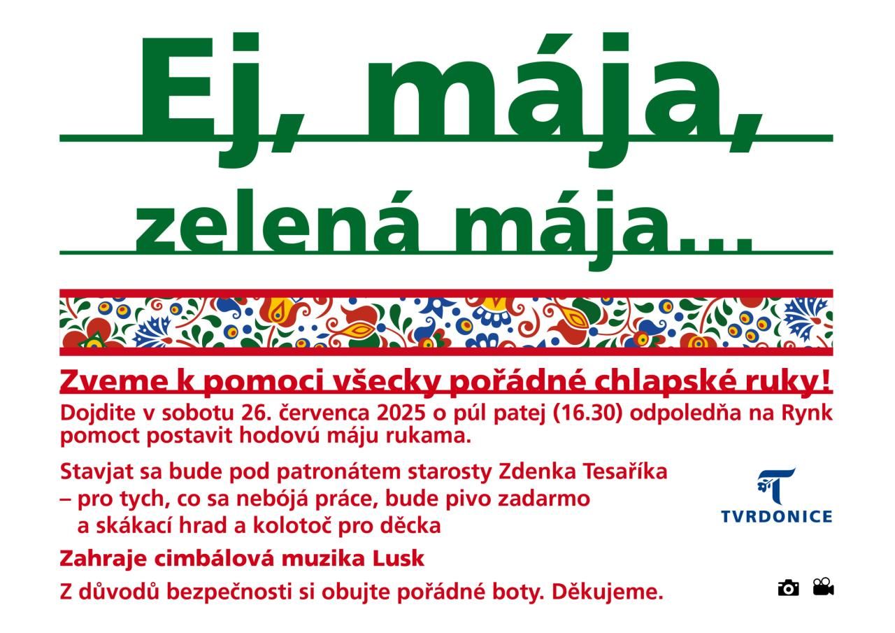 Stavění máje ve Tvrdonicích