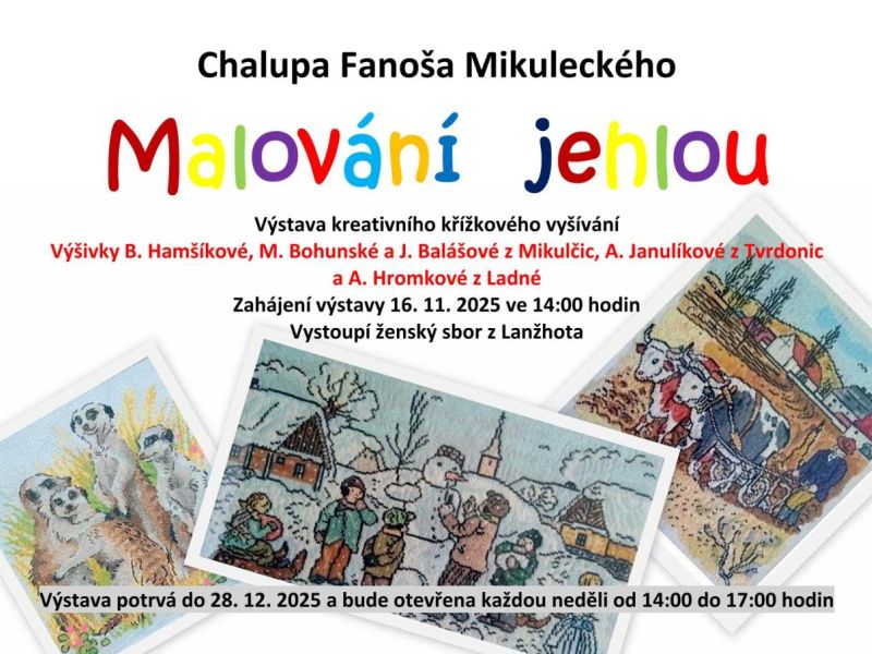 Výstava Malování jehlou