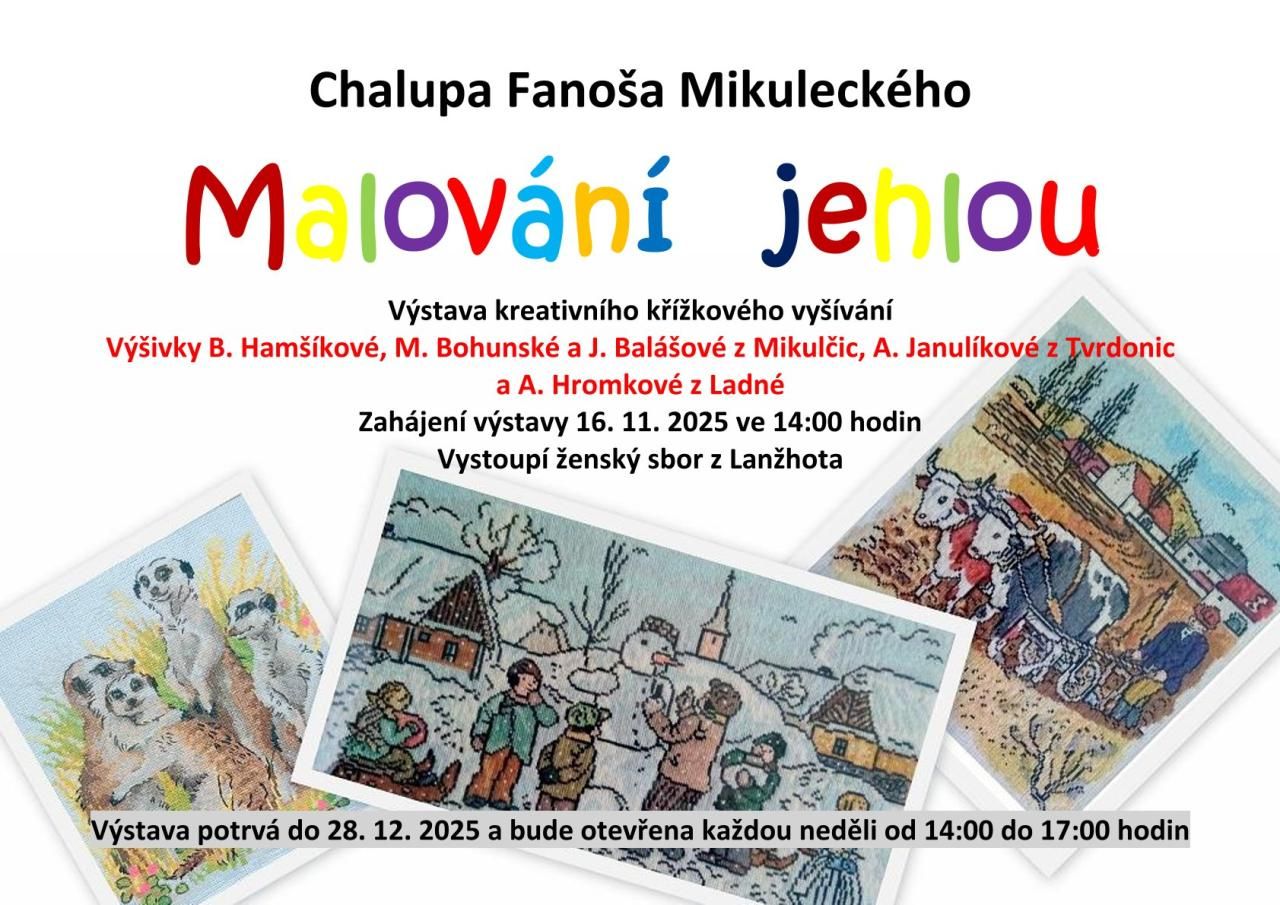 Výstava Malování jehlou