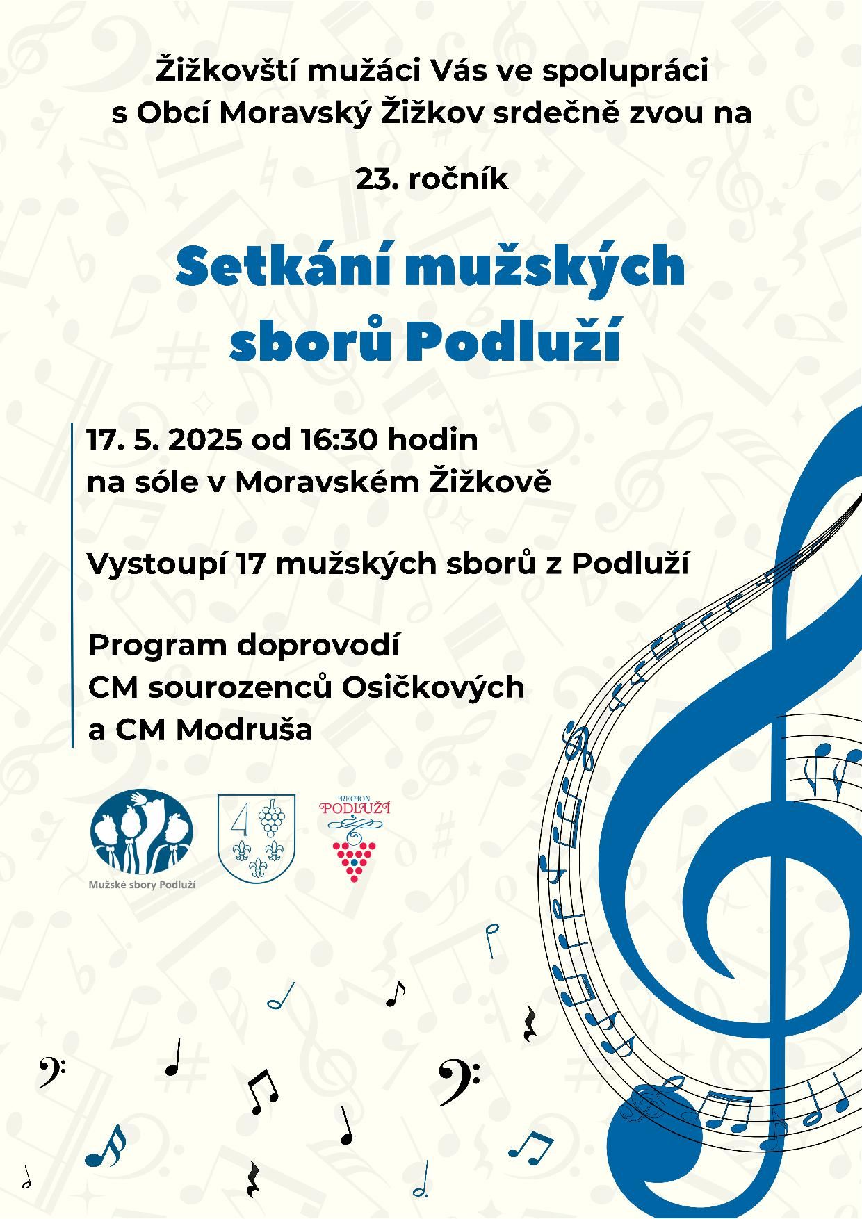 Setkání mužských sborů Podluží 2025