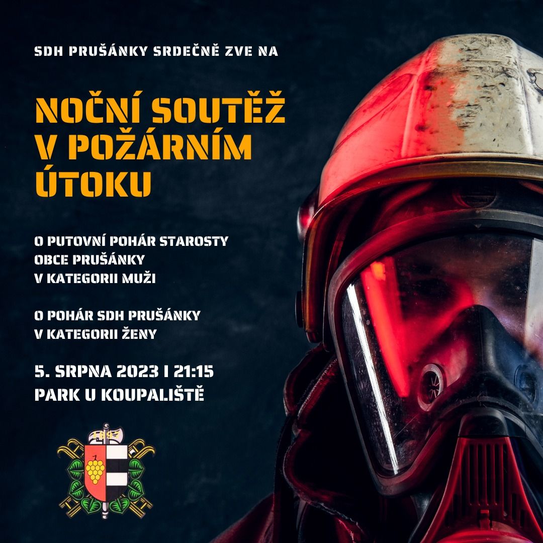 Noční soutěž v požárním útoku Prušánky