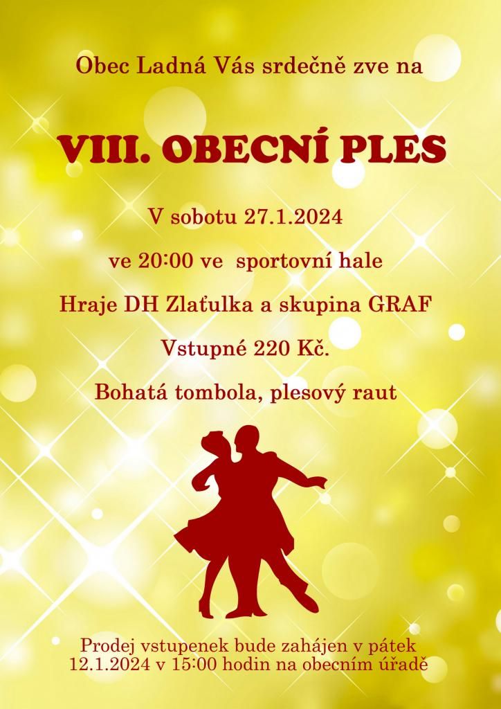 Obecní ples v Ladné