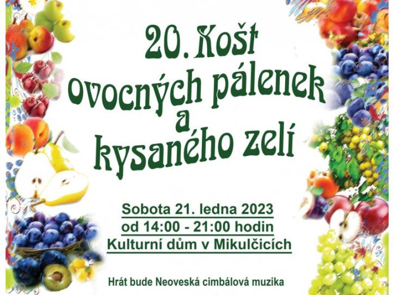 Košt ovocných pálenek a kysaného zelí