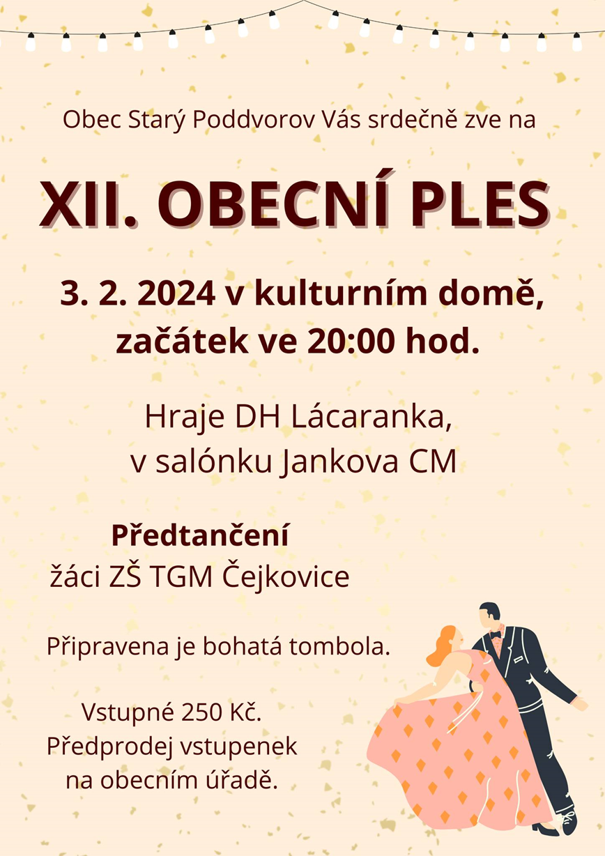 XII. Obecní ples Starý Poddvorov