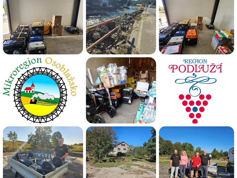 Region Podluží se zapojil do pomoci při povodních