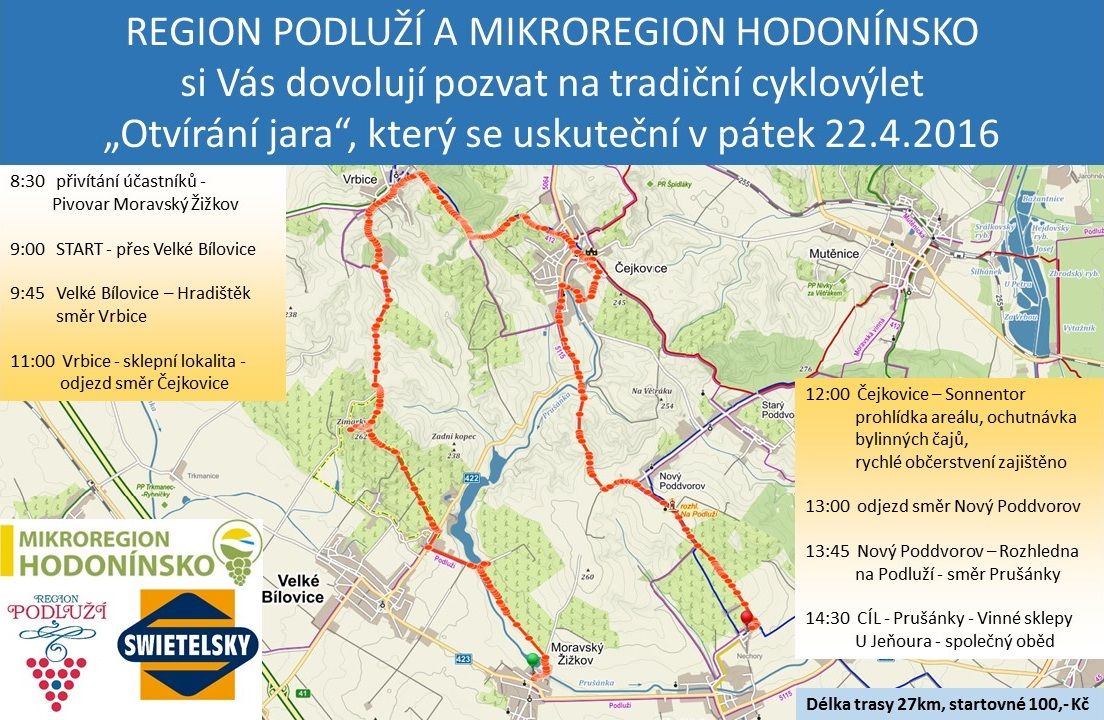 Cyklovýlet "Otvírání jara na Podluží"