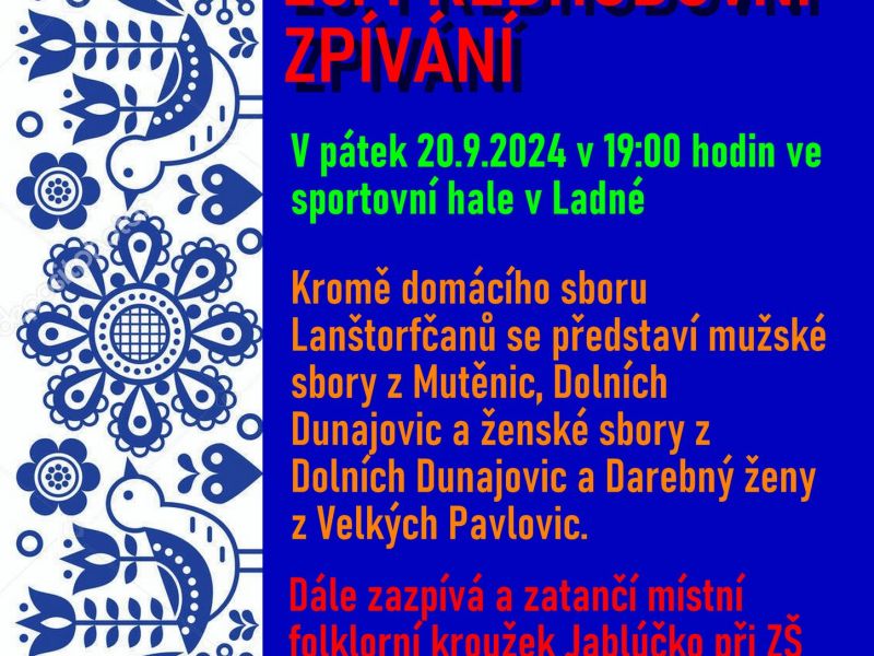 Předhodovní zpívání v Ladné