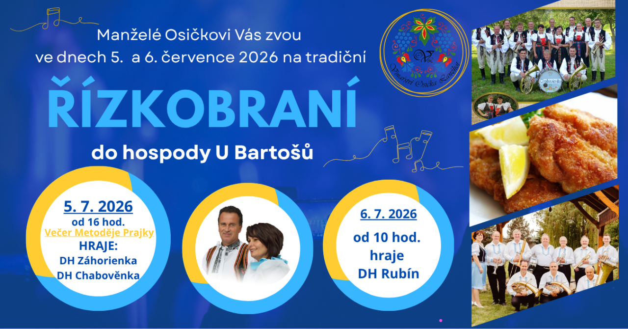 Řízkobraní + Večer Metoděje Prajky