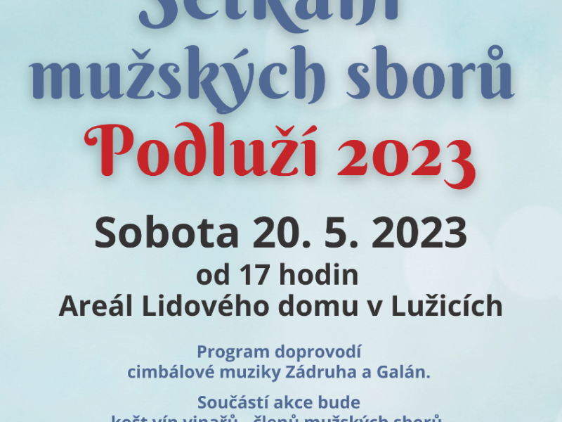 Setkání mužských sborů Podluží 2023