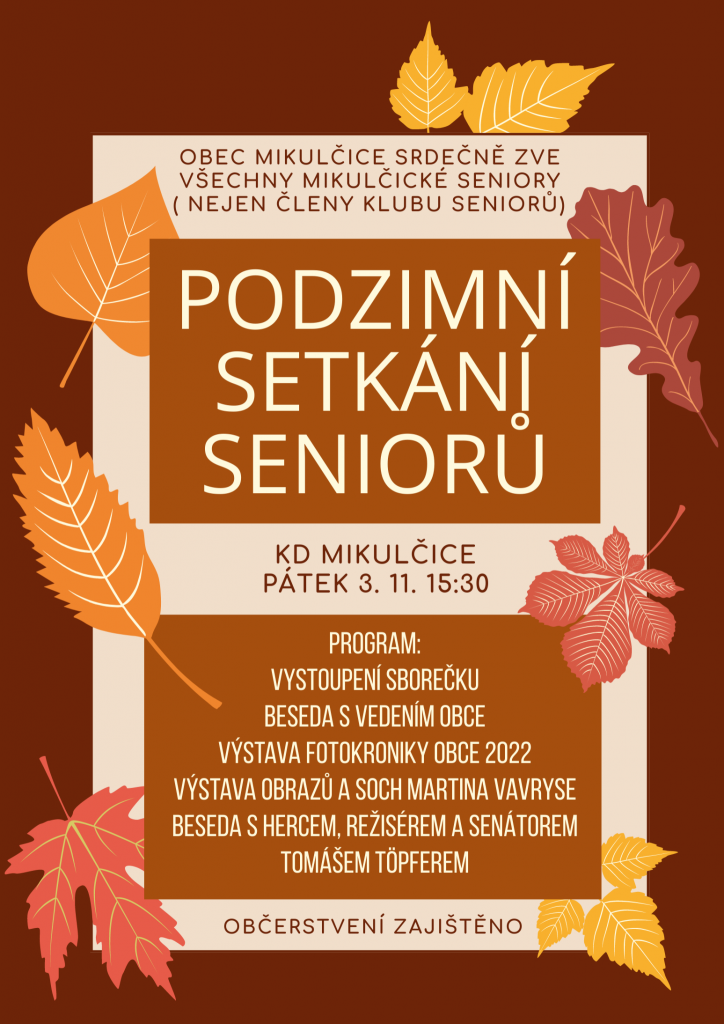Podzimní setkání seniorů v Mikulčicích