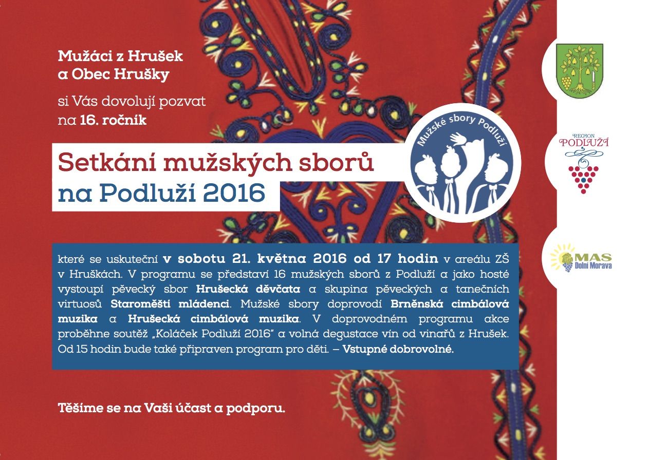 Setkání mužských sborů na Podluží 2016