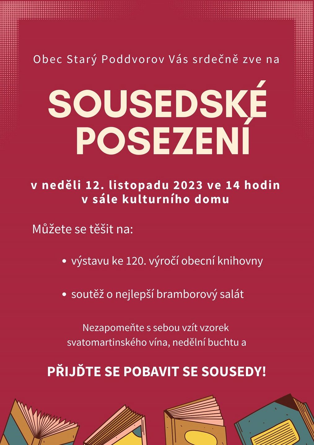 Sousedské posezení ve Tvrdonicích