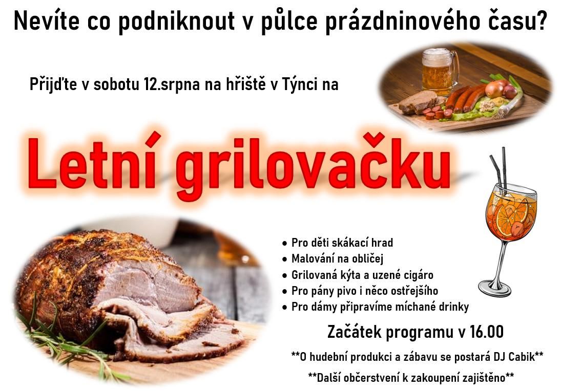 Letní grilovačka v Týnci