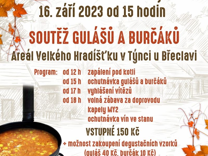 Soutěž gulášů a burčáků v Týnci