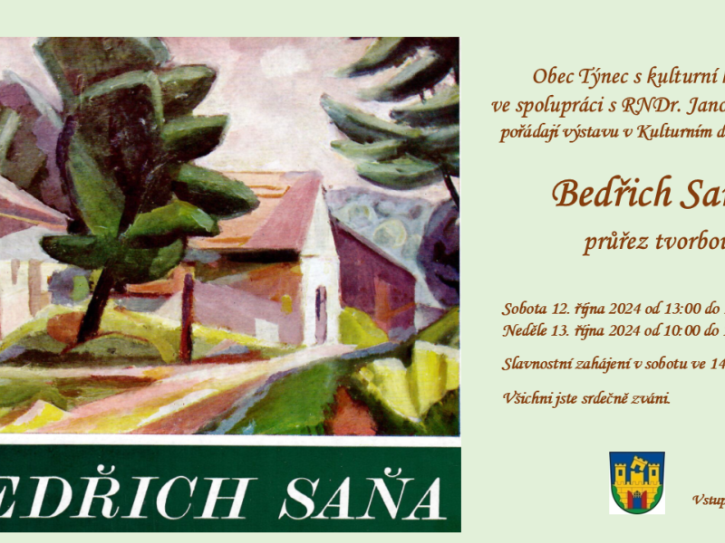 Výstava obrazů v Týnci - Bedřich Saňa