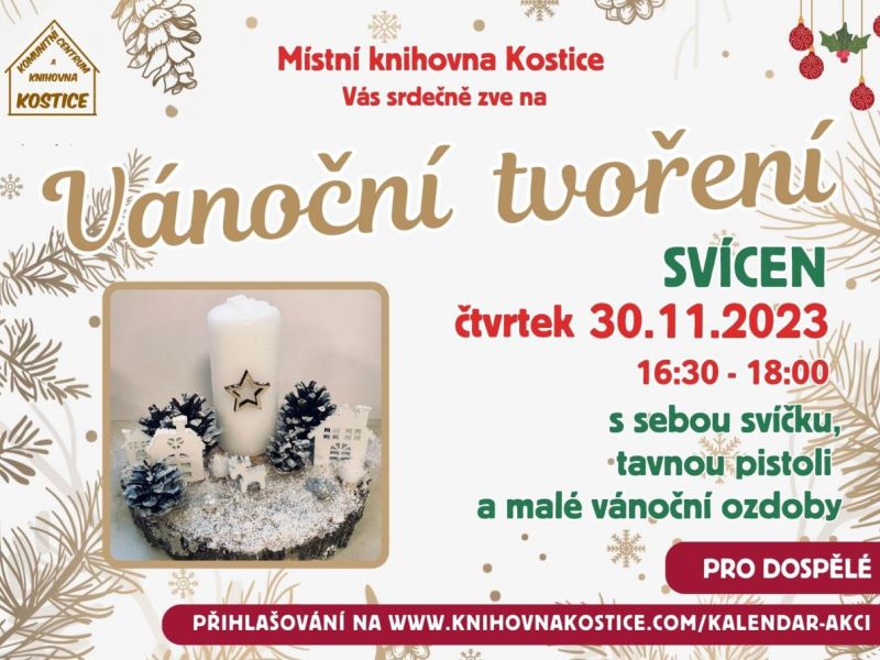 Vánoční tvoření - svícen