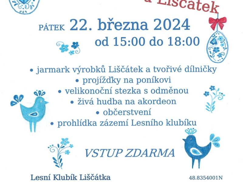 Velikonoční jarmark u Liščátek
