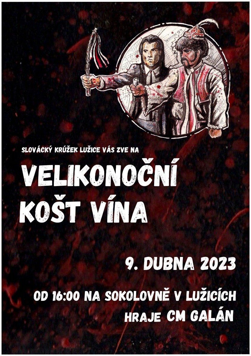 Velikonoční košt vína v Lužicích