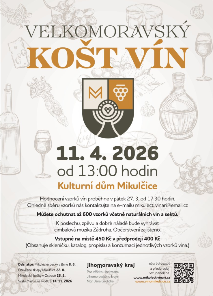 Velkomoravský košt vín 2026