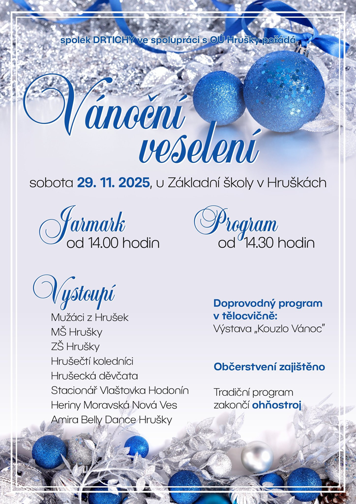 Vánoční veselení v Hruškách 2025