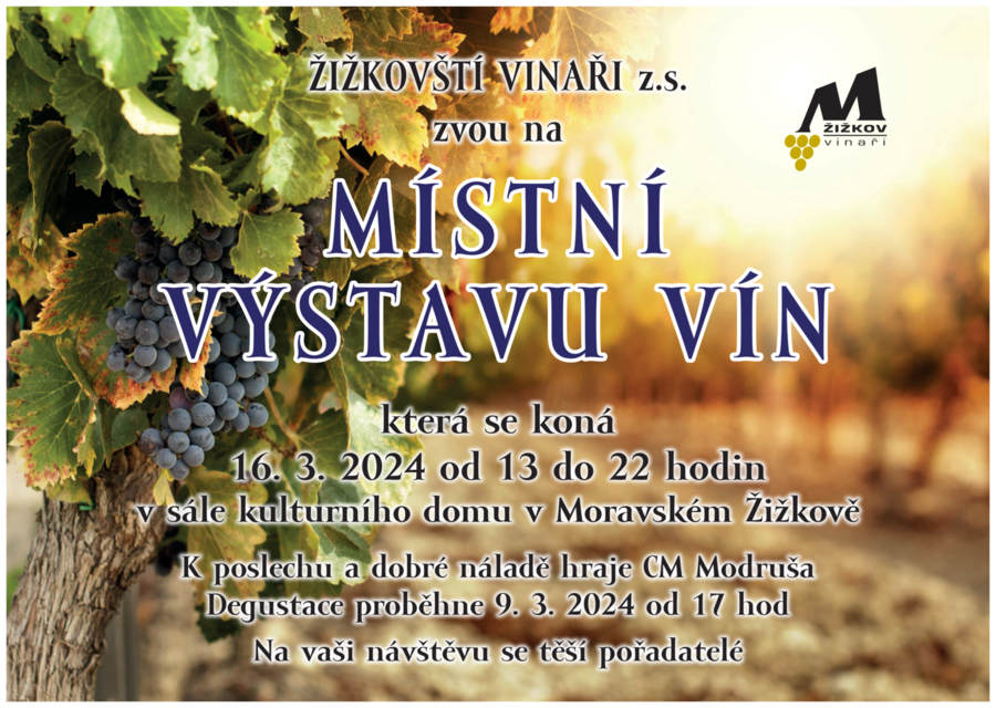 Místní výstava vín Moravský Žižkov
