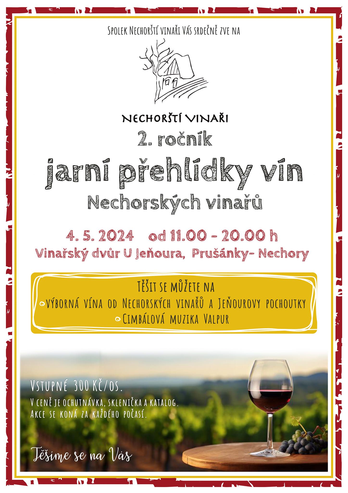 Jarní přehlídka vín Nechorských vinařů