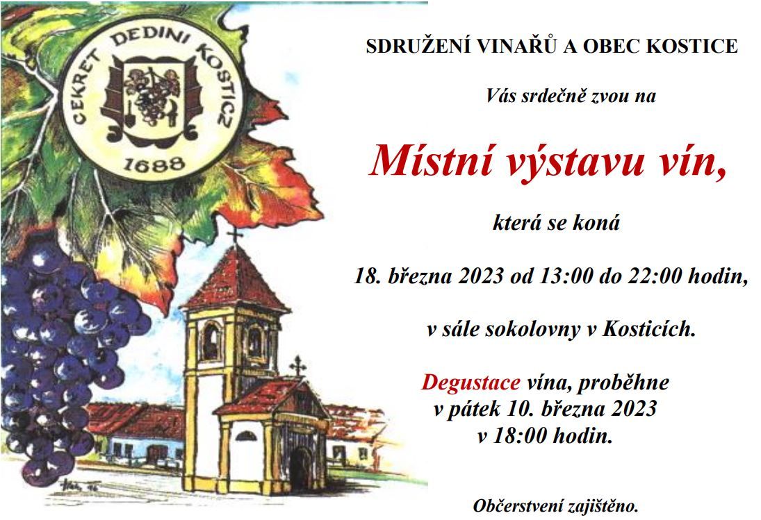 Místní výstava vín Kostice
