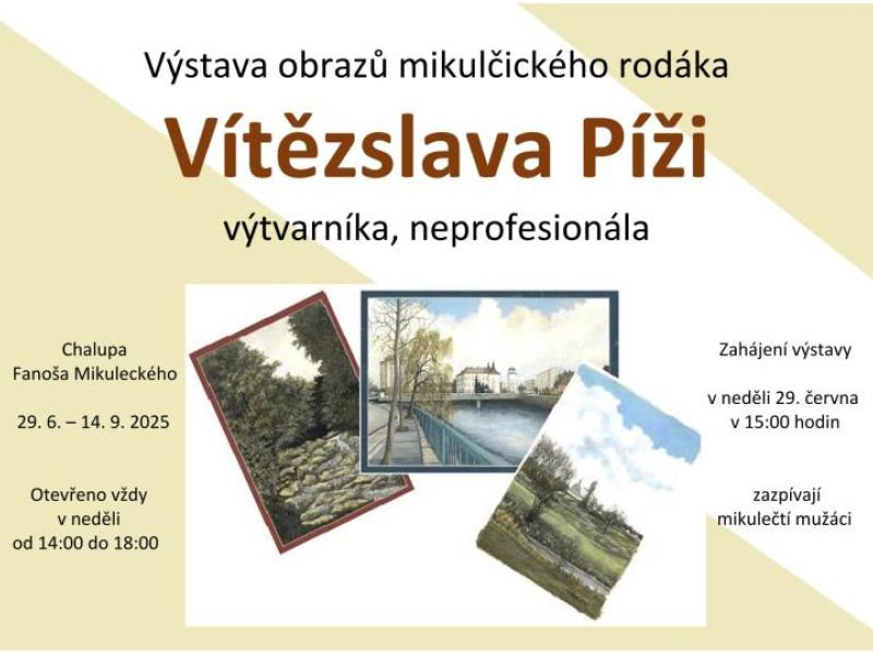 Výstava na Chalupě F. Mikuleckého