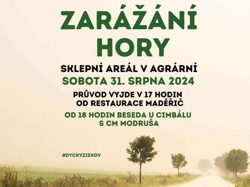 Zarážání hory v Moravském Žižkově